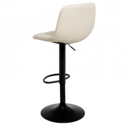 TABURETE TAPIZADO ASHA ELEVABLE Y GIRATORIO