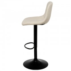 TABURETE TAPIZADO ASHA ELEVABLE Y GIRATORIO