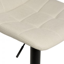 TABURETE TAPIZADO ASHA ELEVABLE Y GIRATORIO