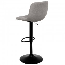 TABURETE TAPIZADO ASHA ELEVABLE Y GIRATORIO