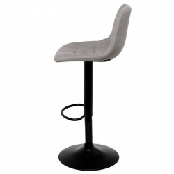 TABURETE TAPIZADO ASHA ELEVABLE Y GIRATORIO