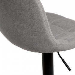 TABURETE TAPIZADO ASHA ELEVABLE Y GIRATORIO