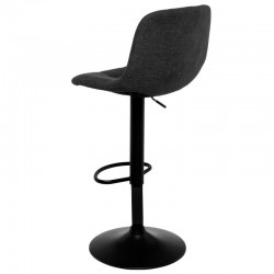 TABURETE TAPIZADO ASHA ELEVABLE Y GIRATORIO