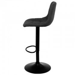 TABURETE TAPIZADO ASHA ELEVABLE Y GIRATORIO