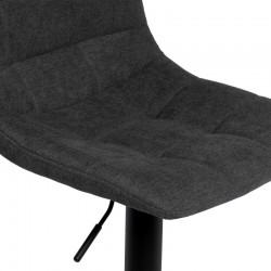 TABURETE TAPIZADO ASHA ELEVABLE Y GIRATORIO