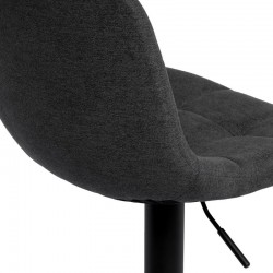 TABURETE TAPIZADO ASHA ELEVABLE Y GIRATORIO