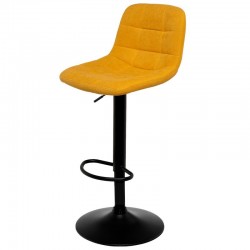 TABURETE TAPIZADO ASHA ELEVABLE Y GIRATORIO