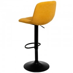 TABURETE TAPIZADO ASHA ELEVABLE Y GIRATORIO