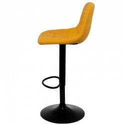 TABURETE TAPIZADO ASHA ELEVABLE Y GIRATORIO