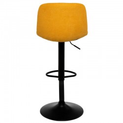 TABURETE TAPIZADO ASHA ELEVABLE Y GIRATORIO