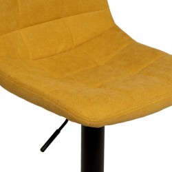 TABURETE TAPIZADO ASHA ELEVABLE Y GIRATORIO