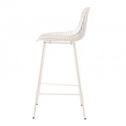 TABURETE PEYTON DE POLIPROPILENO Y PATAS DE METAL