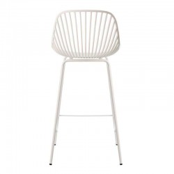 TABURETE PEYTON DE POLIPROPILENO Y PATAS DE METAL