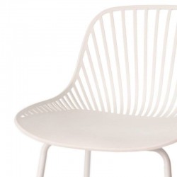 TABURETE PEYTON DE POLIPROPILENO Y PATAS DE METAL