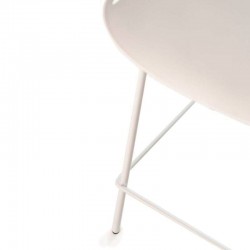 TABURETE PEYTON DE POLIPROPILENO Y PATAS DE METAL