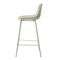 TABURETE PEYTON DE POLIPROPILENO Y PATAS DE METAL