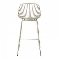 TABURETE PEYTON DE POLIPROPILENO Y PATAS DE METAL