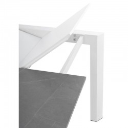MESA EXTENSIBLE TAMARA 160CM. DE PORCELANICO