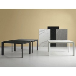 MESA EXTENSIBLE TAMARA 160CM. DE PORCELANICO
