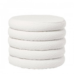 PUFF HARRY EN TELA BORREGUITO Y CON ALMACENAJE