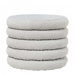 PUFF HARRY EN TELA BORREGUITO Y CON ALMACENAJE