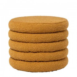 PUFF HARRY EN TELA BORREGUITO Y CON ALMACENAJE