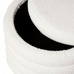 PUFF HARRY EN TELA BORREGUITO Y CON ALMACENAJE