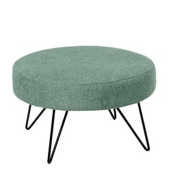 PUFF REDONDO ARON CON PATAS DE METAL