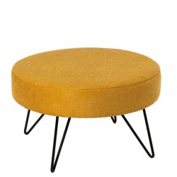 PUFF REDONDO ARON CON PATAS DE METAL