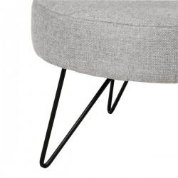 PUFF REDONDO ARON CON PATAS DE METAL