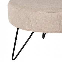 PUFF REDONDO ARON CON PATAS DE METAL