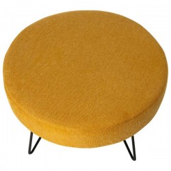 PUFF REDONDO ARON CON PATAS DE METAL