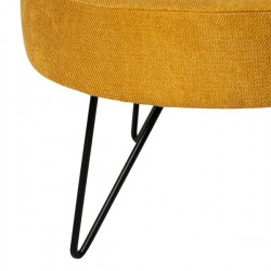 PUFF REDONDO ARON CON PATAS DE METAL