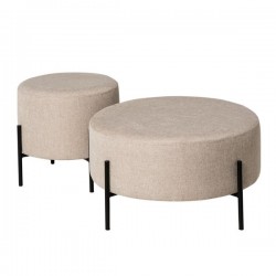 PUFF CON PATAS METALICAS CAMILO