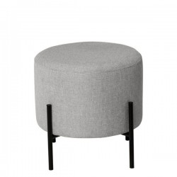 PUFF TAPIZADO HERMAN CON PATAS METALICAS