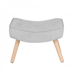 REPOSAPIES TAPIZADO CON PATAS DE MADERA