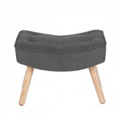 REPOSAPIES TAPIZADO CON PATAS DE MADERA