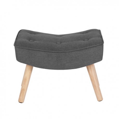 REPOSAPIES TAPIZADO CON PATAS DE MADERA