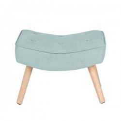 REPOSAPIES TAPIZADO CON PATAS DE MADERA