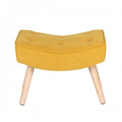 REPOSAPIES TAPIZADO CON PATAS DE MADERA