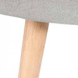 REPOSAPIES TAPIZADO CON PATAS DE MADERA