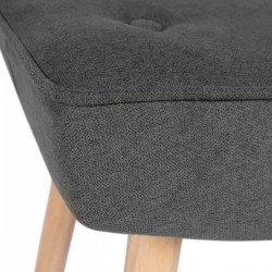 REPOSAPIES TAPIZADO CON PATAS DE MADERA