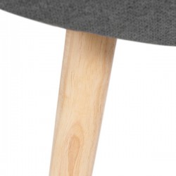 REPOSAPIES TAPIZADO CON PATAS DE MADERA