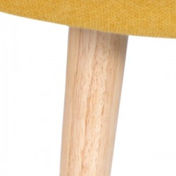 REPOSAPIES TAPIZADO CON PATAS DE MADERA