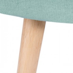 REPOSAPIES TAPIZADO CON PATAS DE MADERA