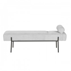 BANQUETA TAPIZADA EDIMBURGO CON PATAS DE METAL