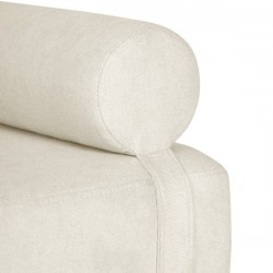 BANQUETA TAPIZADA EDIMBURGO CON PATAS DE METAL