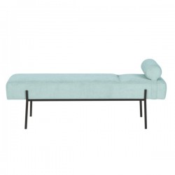 BANQUETA TAPIZADA EDIMBURGO CON PATAS DE METAL