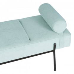 BANQUETA TAPIZADA EDIMBURGO CON PATAS DE METAL