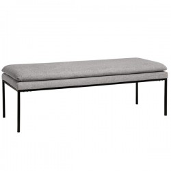 BANQUETA TAPIZADA TURIN CON PATAS DE METAL